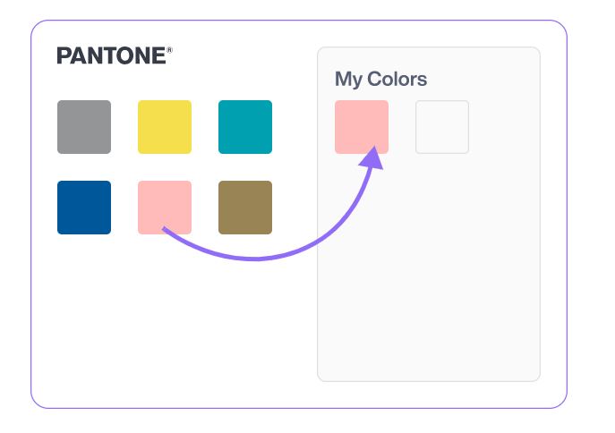 Pantone Color Palette using Very Peri - HTB Website Design by Katharina Notarianni